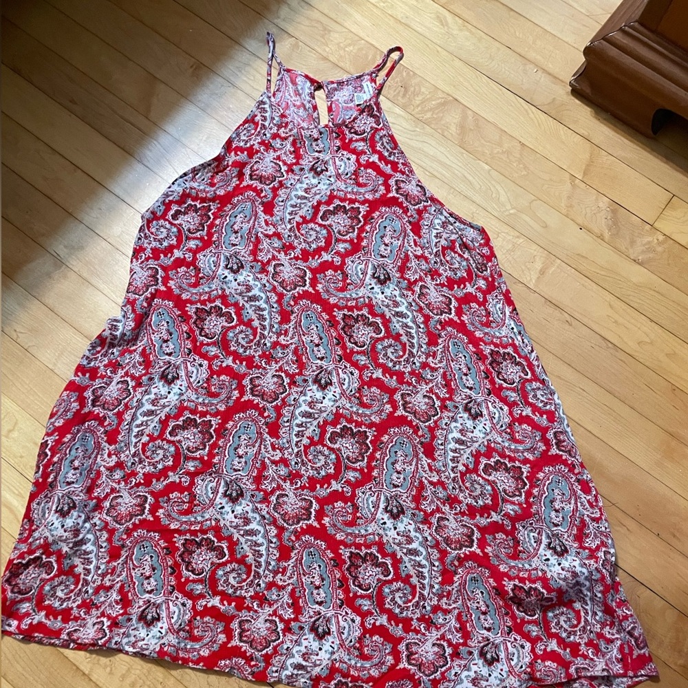 American Eagle Halter Paisley Swing Dress